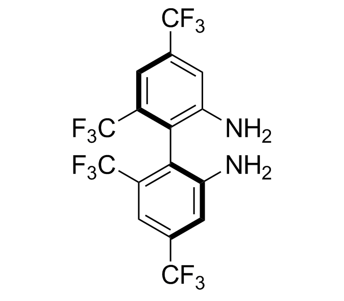 (S)​-4,​4,​6,​6-​四三氟甲基-[1,​1-​联苯]​-​2,​2-​二胺<br>(S)​-4,​4,​6,​6-​Tetrakis(trifluorome​thyl)​-[1,​1-​biphenyl]​-​2,​2-​diamine