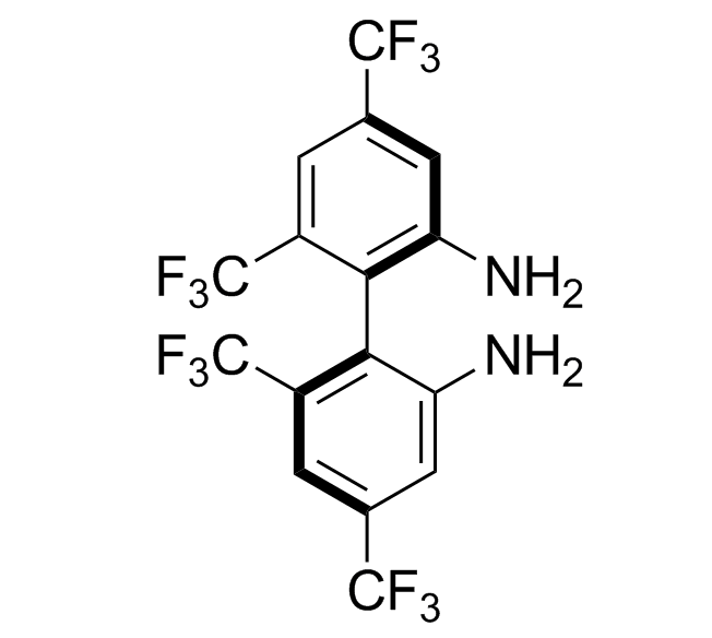 (R)​-4,​4,​6,​6-​四三氟甲基-[1,​1-​联苯]​-​2,​2-​二胺<br>(R)​-4,​4,​6,​6-​Tetrakis(trifluorome​thyl)​-[1,​1-​biphenyl]​-​2,​2-​diamine
