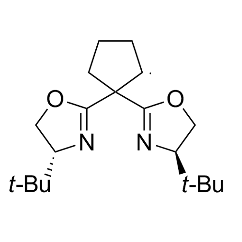 (4R,​4R)​-2,​2-​环戊亚基双[​4-叔丁基-4,​5-​二氢噁唑]<br>(4R,​4R)​-2,​2-Cyclopentylidenebis[​4-​tert-butyl​-​4,​5-​dihydrooxazole]