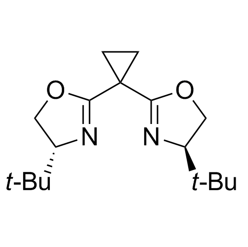 (4R,​4R)​-2,​2-环丙亚基双[​4-​叔丁基-​4,​5-​二氢噁唑]<br>(4R,​4R)​-2,​2-Cyclopropylidenebis[​4-​tert-butyl-​4,​5-​dihydrooxazole]