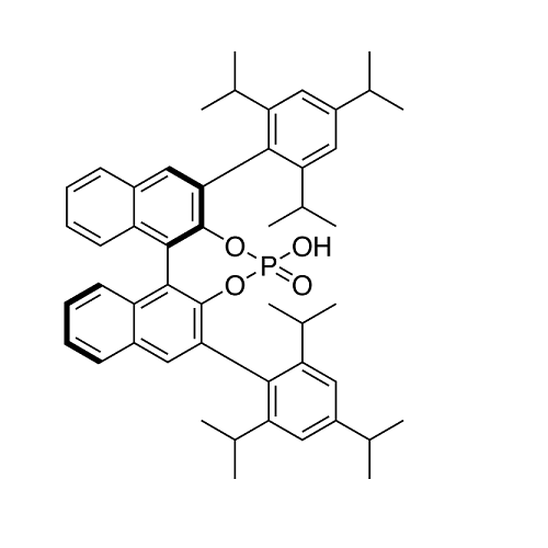 (R)-3,3-双(2,4,6-三异丙基苯基)-1,1-联萘-2,2-双磷酸氢酯<br> (R)-3,3-Bis(2,4,6-triisopropylphenyl)-1,1-binaphthyl-2,2-diyl hydrogenphosphate 